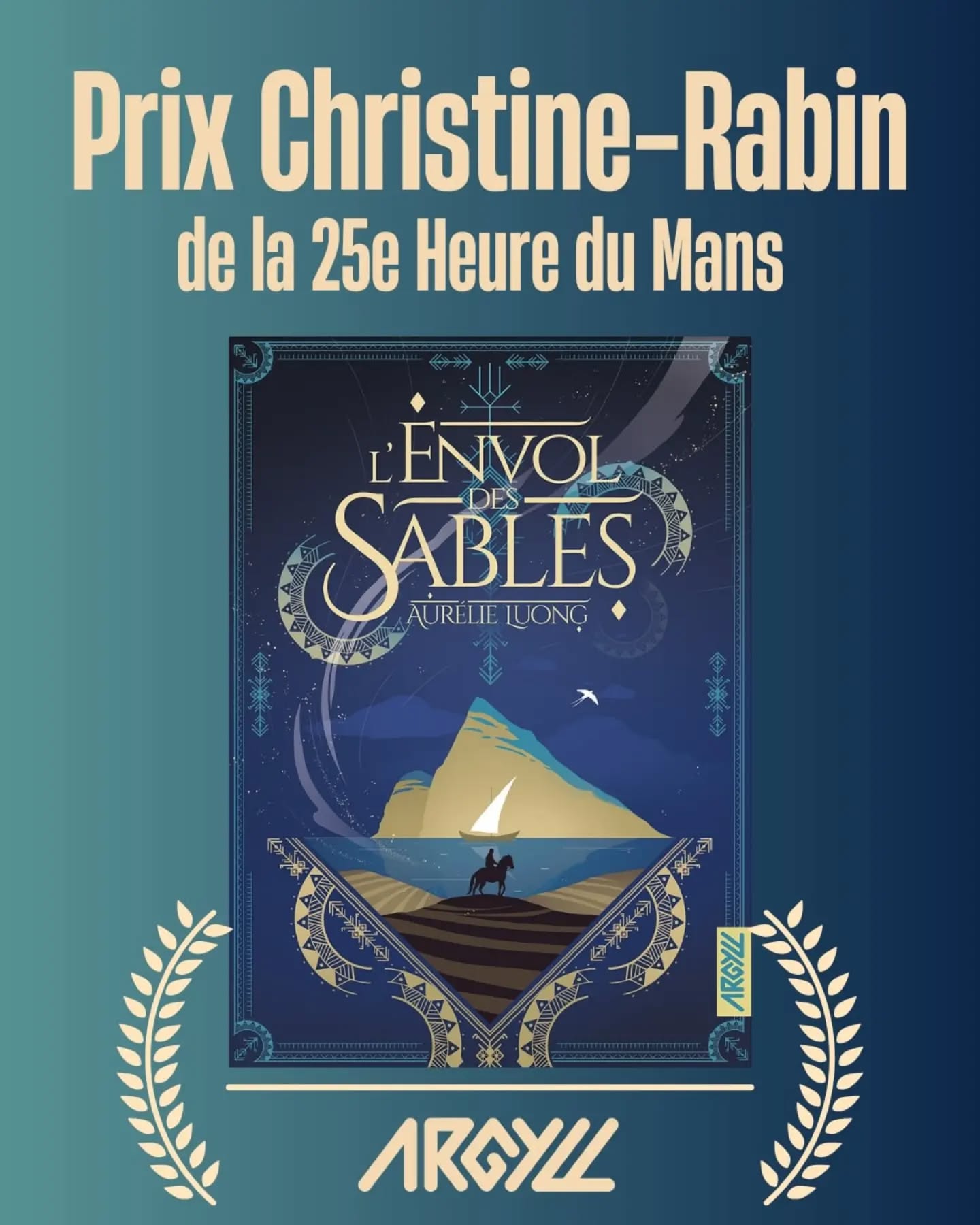 Aurelie Long, lauréate 2026 du Prix Christine-Rabin de la 25e heure du livre du Mans !